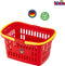 Klein Toys winkelmandje - 26,5x17,5x14 cm - hoogwaardig kunststof - rood geel