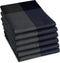 DDDDD Blend - Theedoek - Set van 6 - Katoen - 60x65 cm - Grafiet (6 stuks)