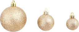 vidaXL - 100-delige - Kerstballenset - 3/4/6 - cm - rose/goudkleurig