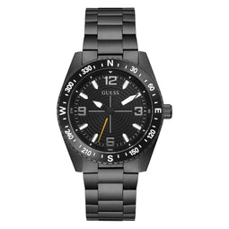 Guess North GW0327G2 Horloge - Staal - Zwart - Ø 42 mm