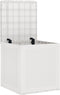 vidaXL - Tuinopbergbox - Wit - 55x53x57 - cm - PP