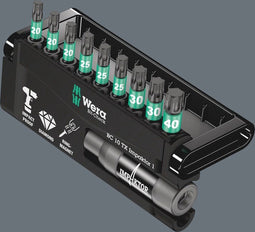 Wera 05057688001 - Impaktor Bit-Check - 1/4" x 75mm met 9x Torx bits (T20/T25/T30/T40) (1 stuk)