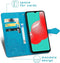 iMoshion Hoesje Geschikt voor Samsung Galaxy A32 (5G) Hoesje Met Pasjeshouder - iMoshion Mandala Bookcase - Turquoise