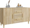 vidaXL - Dressoir - 100x36x60 - cm - bewerkt - hout - sonoma - eikenkleurig