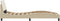 vidaXL - Bedframe - met - hoofdeinde - zonder - matras - 90x200 - cm - stof - crème