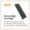 Hondenloopplank - Inklapbaar - Antislip - 160 cm - Zwart