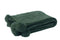 Plaid pom polyester olijf groen 130x170