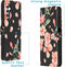 iMoshion Hoesje Geschikt voor Samsung Galaxy A14 (5G) Hoesje Met Pasjeshouder - iMoshion Design Softcase Bookcase - Zwart / Blossom Watercolor Black
