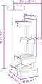 vidaXL - Kattenmeubel - 45,5x49x103 - cm - massief - grenenhout - wasbruin