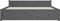 vidaXL - Bedframe - massief - hout - grijs - 140x190 - cm