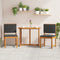 vidaXL - Tuinstoelen - zonder - Armleuningen - met - Kussens - - - Set - van - 2 - - - Massief - Acaciahout
