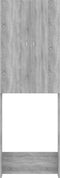 vidaXL - Wasmachinekast - 64x25,5x190 - cm - grijs - sonoma - eikenkleurig