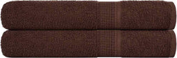 vidaXL - Saunahanddoeken - 2 - st - 80x200 - cm - 360 - g/m² - 100% - katoen - bruin