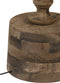 Light & Living Ronin Vloerlamp - Hout Donkerbruin - 29x29x135cm