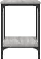 vidaXL - Salontafel - 40x40x55 - cm - bewerkt - hout - grijs - sonoma - eikenkleurig