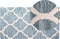 YALOVA - Laagpolig vloerkleed - Lichtblauw - 80 x 150 cm - Wol