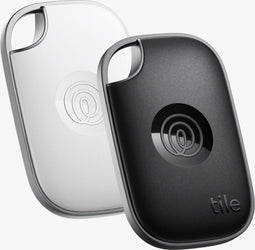 Tile Pro (2024) - Bluetooth Tracker met SOS-functie - Zwart/Wit (2 stuks)