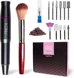 Fineza Nagelfrees Set - Elektrisch Manicure & Pedicureapparaat - 12 Bitjes - Antraciet