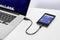 Renkforce RF-4463073 - USB A naar USB 2.0 micro - 15cm - Zwart