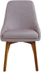 MELFORT - Eetkamerstoel - Taupe - Polyester
