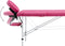 vidaXL - Massagetafel - inklapbaar - 2 - zones - aluminum - roze