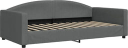 vidaXL - Slaapbank - 100x200 - cm - stof - donkergrijs