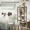 O'DADDY® - Boekenkast - Industrieel ontwerp - 74 x 30 x 150 cm - Vintage bruin - Zwart metaal