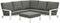 Garden Impressions Lincoln Loungeset - Wit Mosgroen