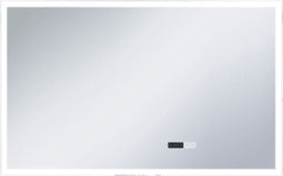 vidaXL - Badkamerspiegel - LED - met - aanraaksensor - en - tijdweergave - 100x60 - cm