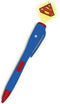 DC Comics Superman Pen With Light Logo Blauw