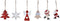 Kerst Decoratie Set DKD Home Decor Hout MDF (21 x 7,7 x 1,5 cm) (2 Stuks)
