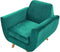 BERNES - Fauteuil - Groen - Fluweel