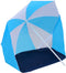 vidaXL - Strandparasol/-tent - 180 - cm - stof - blauw - en - wit