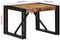 vidaXL - Salontafel - 50x50x35 - cm - massief - ruw - mangohout