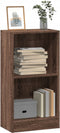 vidaXL - Boekenkast - 40x24x76 - cm - bewerkt - hout - bruin - eikenkleurig