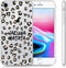 iMoshion Hoesje Geschikt voor iPhone SE (2022) / SE (2020) / 8 / 7 Hoesje Siliconen - iMoshion Design hoesje - Bruin / Zwart / Transparant / Hakuna Matata