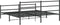 vidaXL - Bedframe - met - hoofd- - en - voeteneinde metaal - zwart - 180x200 - cm