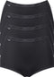 sloggi Basic+ - Dames Maxi slip - Extra zachte naden - Zwart (4-pack)