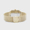 Cluse La Tétragone - Polshorloge - 28.5 mm - Goudkleurig mesh bandje - Wit