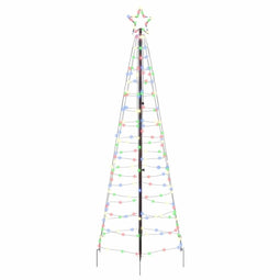 LED Kerstboom met 390 LED Multikleur 250 cm IJzer
