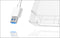 Icy Box IB-AC703-U3 - Harde schijf behuizing 2,5 inch SATA naar USB 3.0 - Tot 5 Gbit/s - Wit