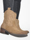 PS Poelman BILA - Dames Cowboylaarzen - Western hak 4,5 cm - Light Beige