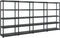 vidaXL - Opbergrek - 5-laags - 340x40x185 - cm - kunststof - zwart
