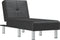 vidaXL - Chaise - longue - kunstleer - zwart