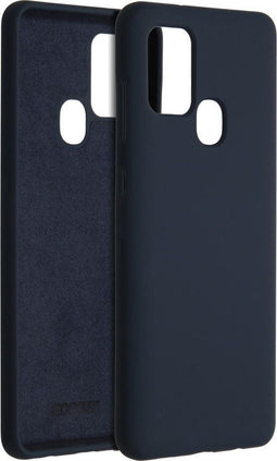 Accezz Samsung Galaxy A21s - Liquid Silicone Backcover - Schokabsorberend - Donkerblauw