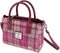Handtas Brora Levendig Roze - Ritssluiting - Draagband - Harris Tweed - Glen Appin of Scotland