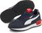 Puma Graviton JR - Lage sneakers - SoftFoam+ inlegzool - Peacoat-Puma White-High Risk Red - Maat 36