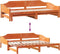 vidaXL - Slaapbank - onderschuifbed - zonder - matras - 90x190 - cm - hout - wasbruin