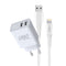 Myway Oplader - USB x 2 - 1 m - Wit