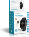 Nedis BTSW002BK - Slim horloge - Hartslagmeter en stappenteller - Zwart